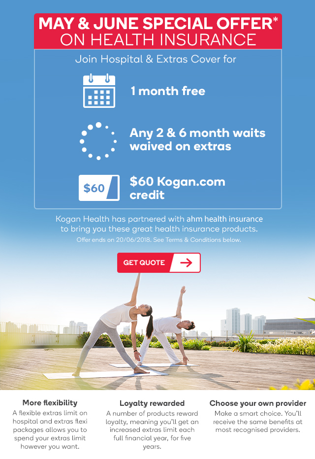 Join Kogan Health by June 20 for 1 Month Free Hospital & Extras Cover