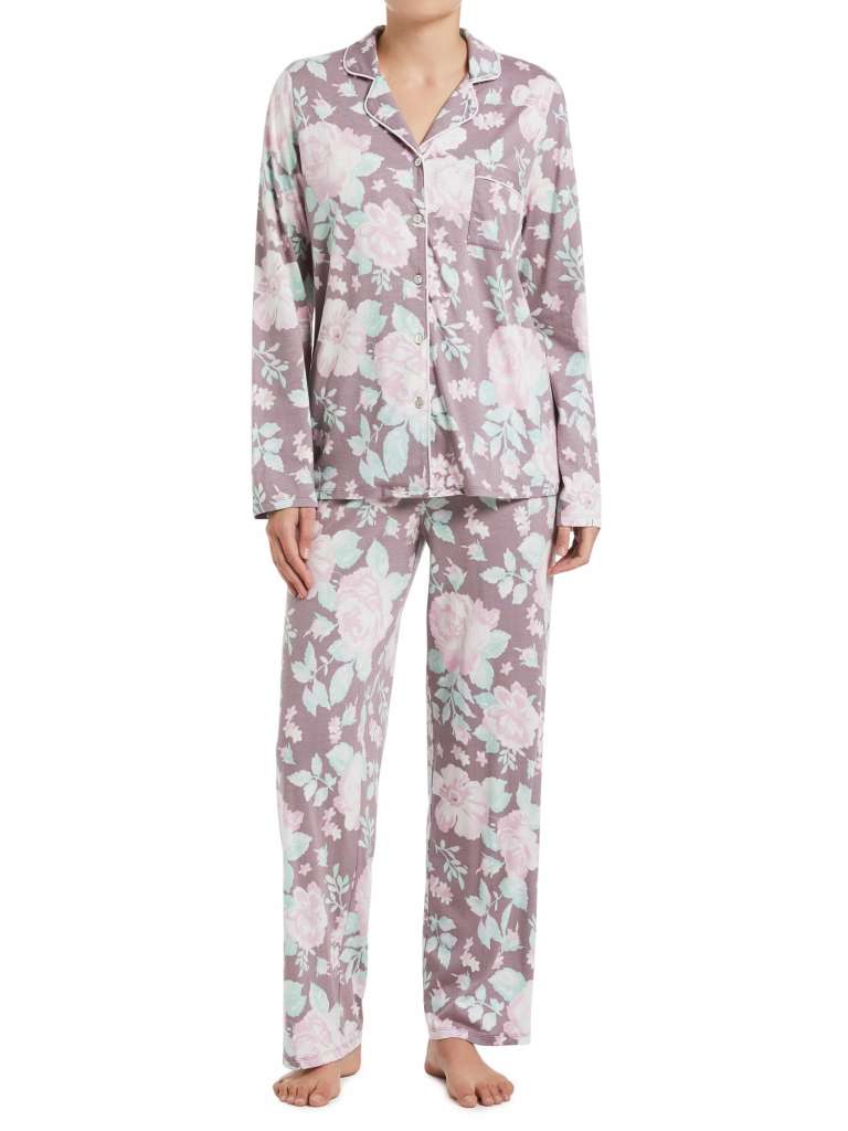 Elderberry Floral Print Pyjama Set $79.95