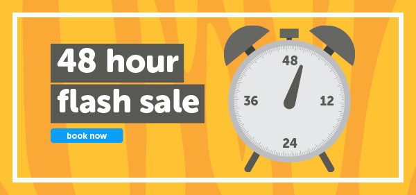 48 Hour flash sale on now! Adelaide to Melbourn from $49.95 *