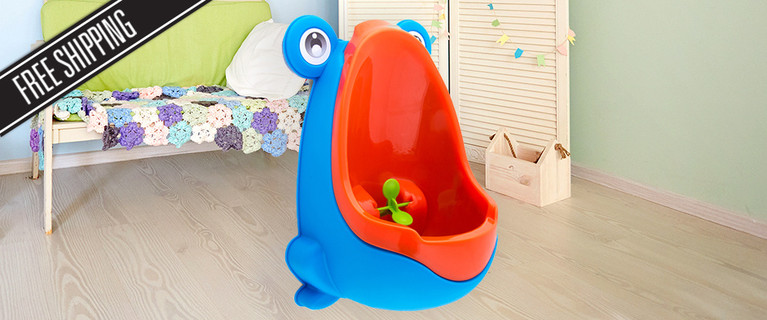 Super Fun Boy’s Toilet Training Frog Urinal! Only $25 with Free Shipping