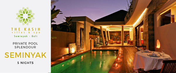 The Kasih Villas & Spa Private Pool Villa Haven in Bali 5 Nights from AUD$1,299/room