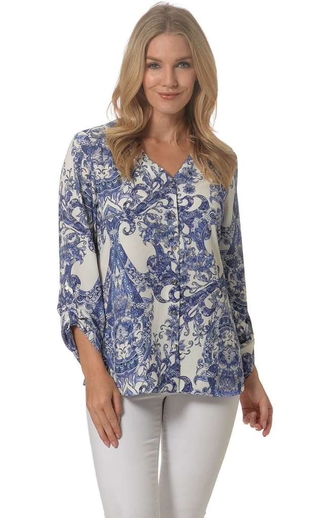 David Jones Blue Top $29.00