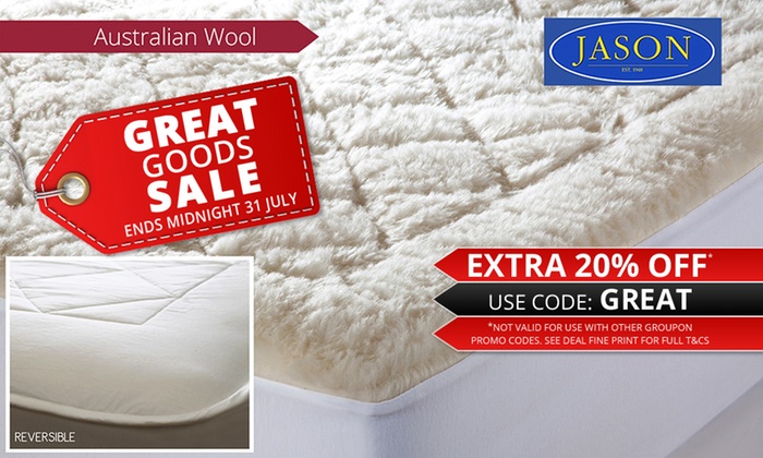 Jason Australian Wool Underlay: Regular from $49 or Reversible from $69 (Don’t Pay up to $269.95)