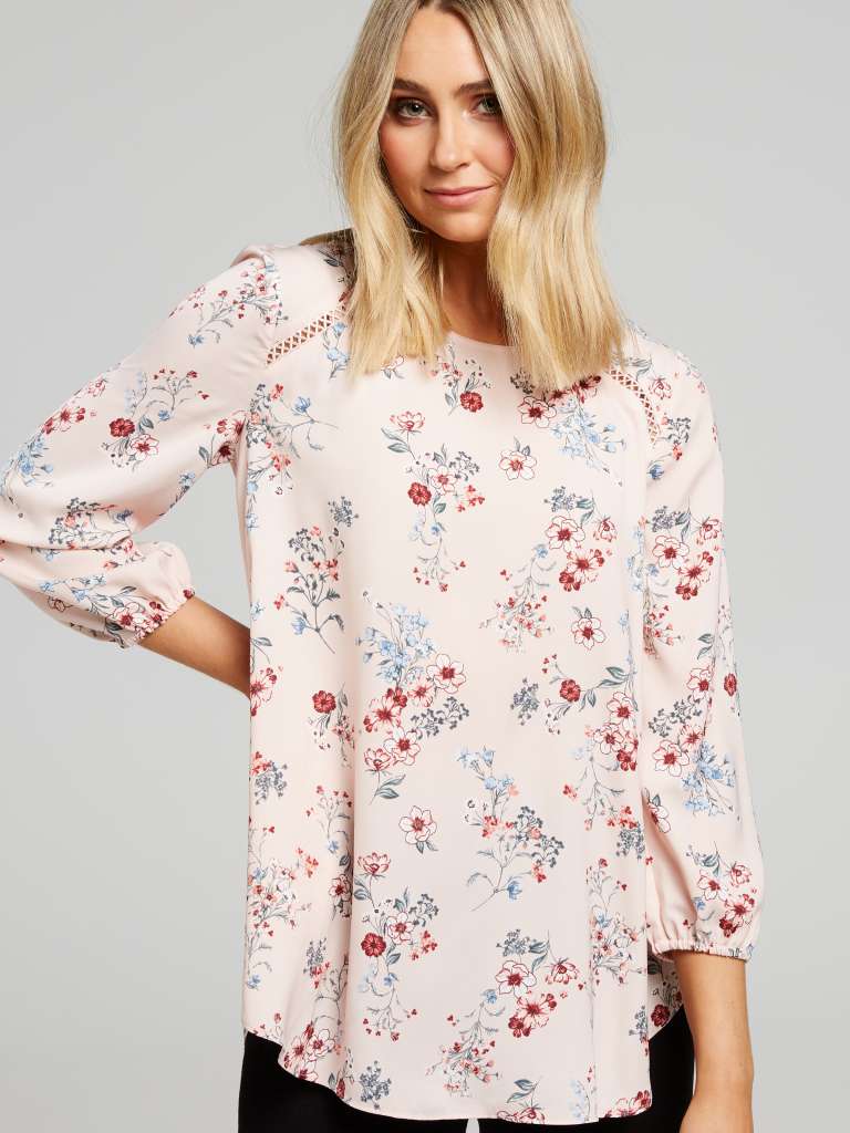 Estelle Dipped Long Sleeve Hem Popover $59.95 AUD Buy 1 Get 1 50% Off