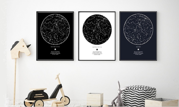 $24.95 for My Sky Moment 16” x 20” Personalised Poster of the Night Sky (Don’t Pay $64.41)