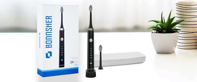 Bonnsher CrystalClean Sonic Electric Toothbrush! Only $44.99