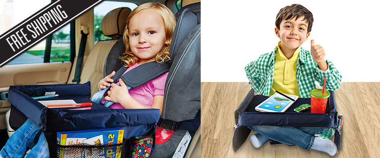 Make Snack and Playtime Mess Free! This Handy Snack ‘n Play Lap Tray for Kids Provides a Sturdy Surface for Travel, Treats and Toys. Only $25 with Free Delivery