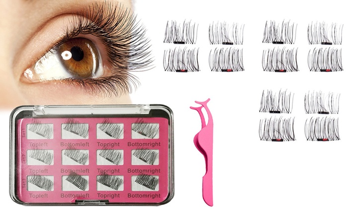 12-Piece 3D Magnetic Eyelashes Set: One ($12) or Two ($19)