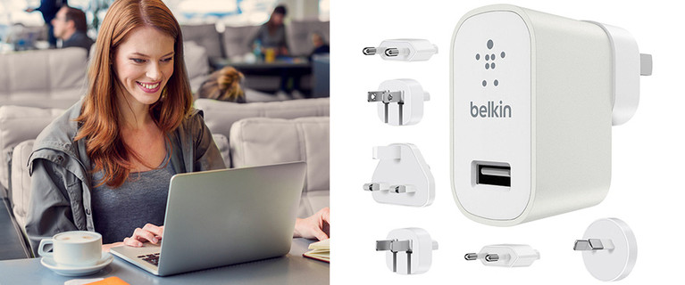 Stay Powered Up While On The Move with the Belkin 12W Global Travel Kit and Never Deal with a Dead Phone Again! Only $29.99