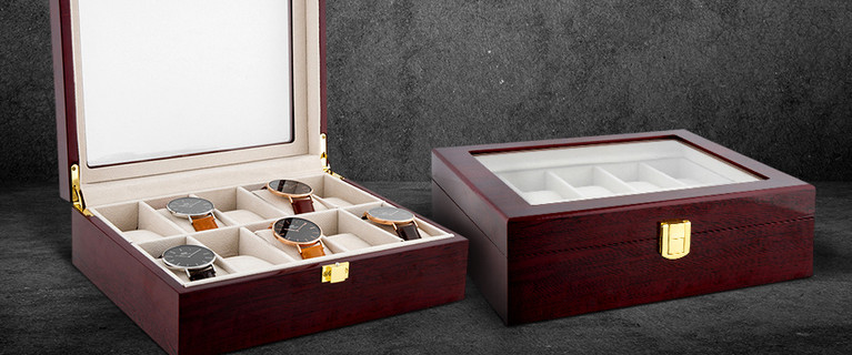 Hold and Display Up to Ten Watches in This Luxury 10-Watch Display Case! Perfect for Accessory Lovers. Only $49.99