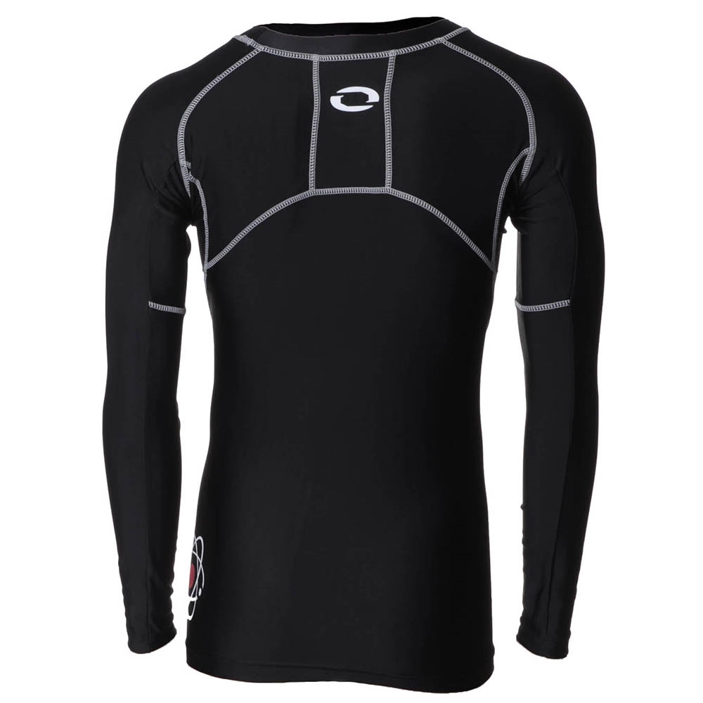 ATOM Pro-Compression Black Silver Long Sleeve Top $15.00