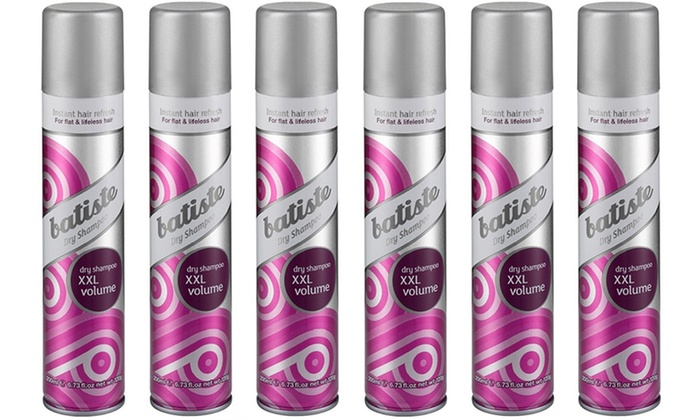 $34 for a Six-Pack of Batiste 240g Dry Shampoo XXL Volume Sprays (Don’t Pay $77.94)