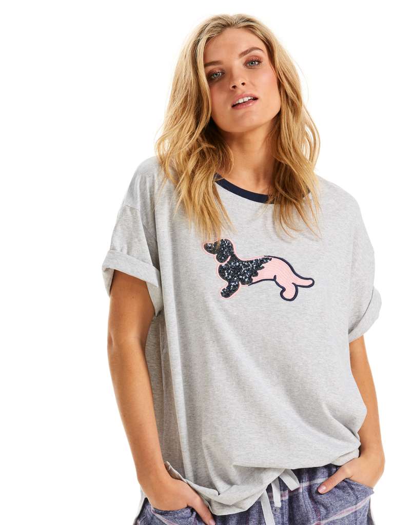 Penny Sequin Oversized Tee $59.95 AUD