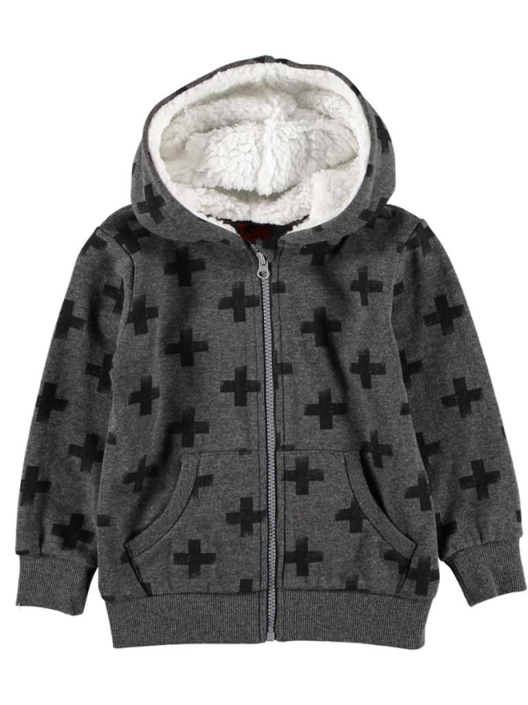 Toddler Boys Sherpa Hood Jacket $10.00