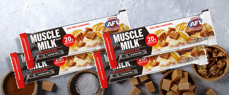 12 Pack of Muscle Milk Protein Bar in Salted Caramel Flavour (65g Each). Only $38.99