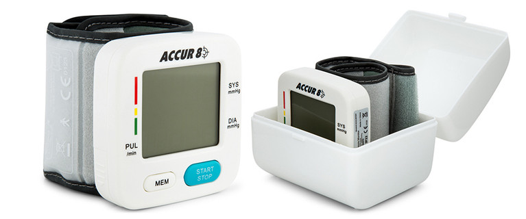 The Accur 8 Blood Pressure Monitor. Stores Up To 90 Readings for Two People. Only $29.99