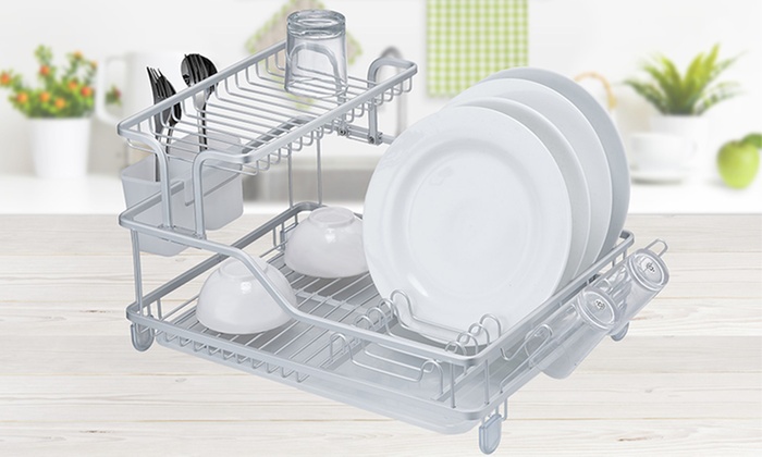 Rustproof Aluminum Dish Rack: Foldable ($34.95) or Two-Tier ($54.95) (Don’t Pay up to $79.95)