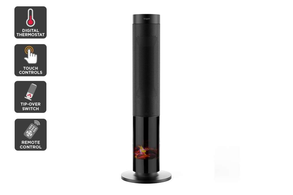 Kogan 2000W Flame Effect Tower Heater $99