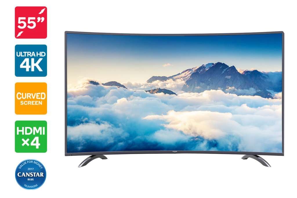 Kogan 55″ Curved 4K LED TV (Series 9 MU9500) $499