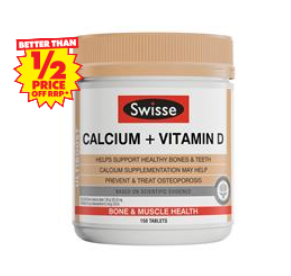 BETTER THAN 1/2 PRICE OFF RRP | Swisse Ultiboost Calcium + Vitamin D 150 Tablets $12.99 (Don’t Pay RRP: $26.99)