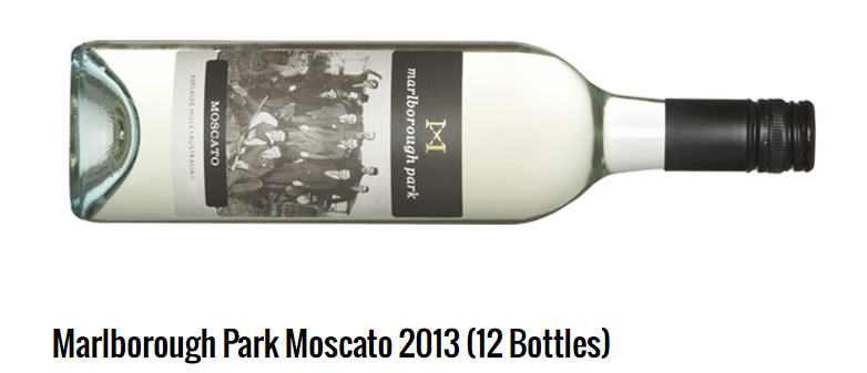 Marlborough Park Moscato 2013 (12 Bottles) $79.00 ($6.58 A BOTTLE – WAS $15.00)