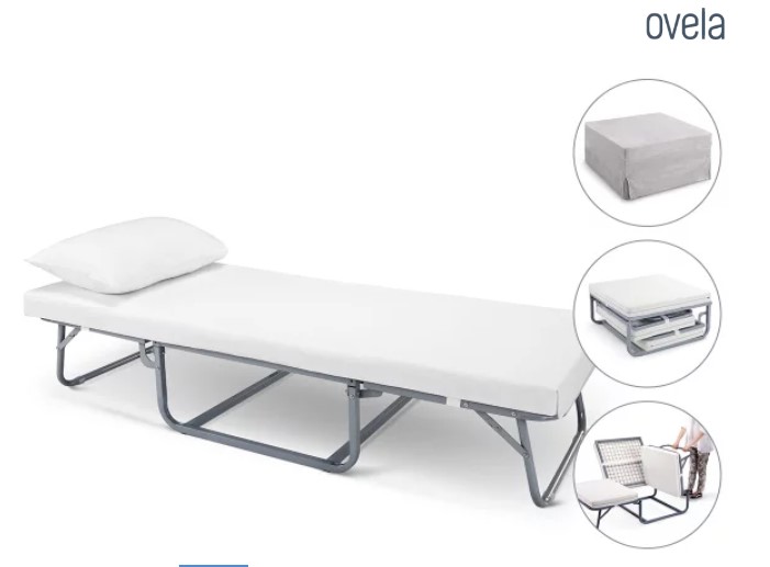 The Ultimate Space Saver | Ovela Folding Ottoman Bed (Grey Cover) $119 + Delivery (Was $189)