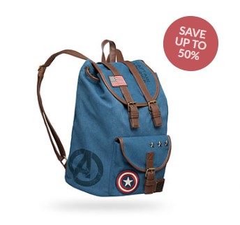 Save up to 50% | Captain America Canvas Backpack $34.99 (RRP $69.99)