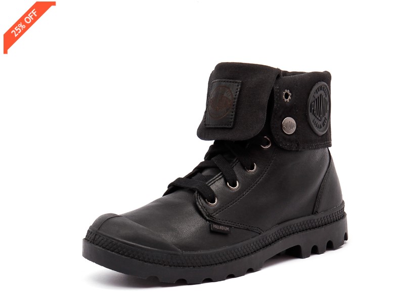 Up to 50% off Sale Reloaded | PALLADIUM Baggy M Black Leather $172.46 (rrp $229.95)