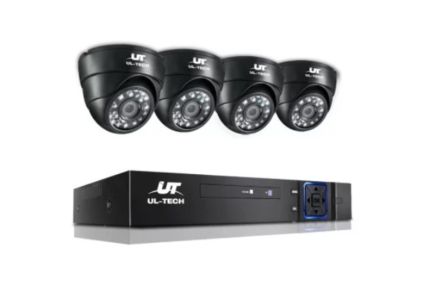 UL-TECH 1080P Eight Channel HDMI CCTV System with 4 Cameras (Black) $149 + FREE SHIPPING (RRP $229)