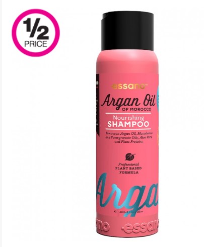 50% Off | ESSANO Argan Oil of Morocco Nourishing Shampoo 300 mL $7.99 (RRP 15.99)