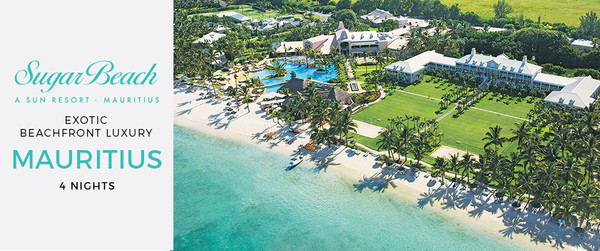 Sugar Beach Mauritius Five-Star Beachfront Escape in Mauritius 6 Nights from AUD$1,999/room