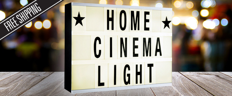 Bring Your Messages and Ideas to Life with this 85-Piece Cinema Lightbox! Ideal for Parties and Reminders. Only $19 with Delivery Included