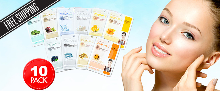 Dermal Essence Facial Mask Sheet 10 Pack! Only $22 with Free Shipping!