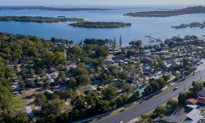 Yamba: 2-5 Nights for Two or Four with Go-Kart, Bike and Boat Hire $269