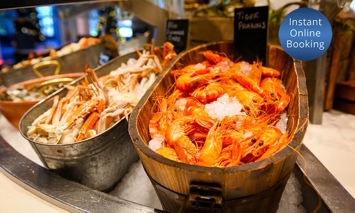 Sheraton On The Park AYCE Seafood Buffet: Mon-Thu for 2 ($99) or 4 Ppl ($175)