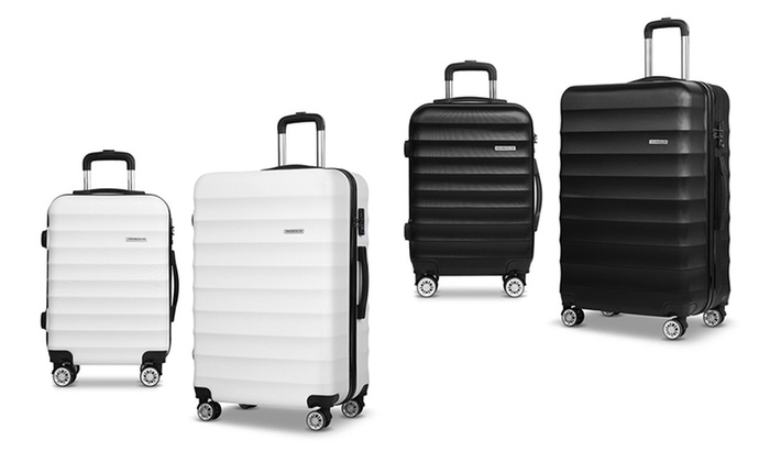 $99 for a Two-Piece Hard-Shell ABS Luggage Set with TSA-Approved Lock