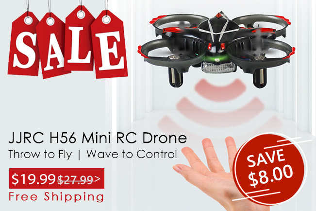 JJRC H56 Throw to Fly and Wave to Control 2.4G RC Drone Quadcopter $19.99 + Free Shipping (RRP $27.99)