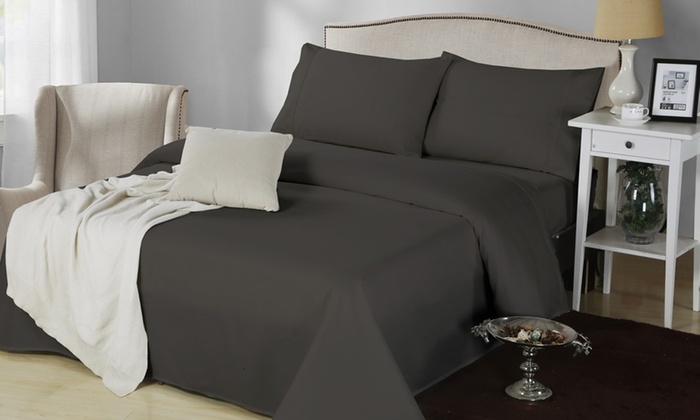 From $29 for Three- or Four-Piece Ultra Soft Cotton Rich 1000TC Sheet Sets in Choice of Colour and Size