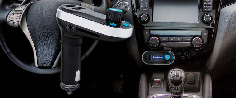 Drive Safe While You Stay Connected with this Carter 4-in-1 Bluetooth Car Kit! With Crystal Clear Audio and Hands-Free Phone Call Use! Only $22.99