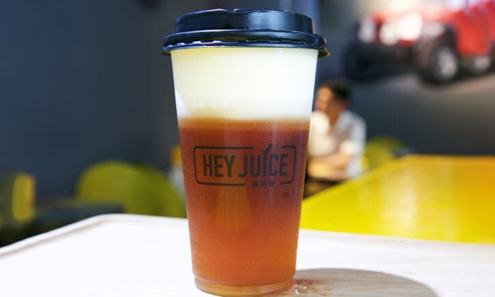 $4.90 for Large Milk Tea or Fruit Juice at Hey Juice (Up to $8 Value)