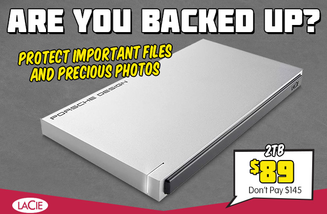 2TB LaCie Hard Drive $89 – Don’t Pay 62% More