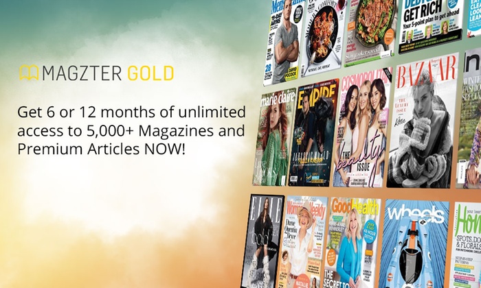 6 Months ($19.99) or 12 Months of Unlimited Online Magazines ($29.99) from Magzter (Up to $99 Value)