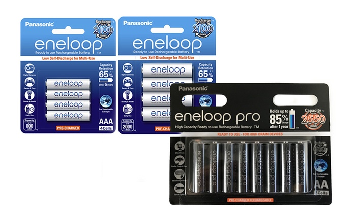 From $27.95 for an Eight-Pack Panasonic Eneloop AA or AAA Rechargeable Batteries (Don’t Pay up to $111.8)