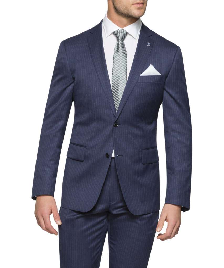 Van Heusen Black Label Euro Tailored Fit Suit Jacket Pinstripe $384.00