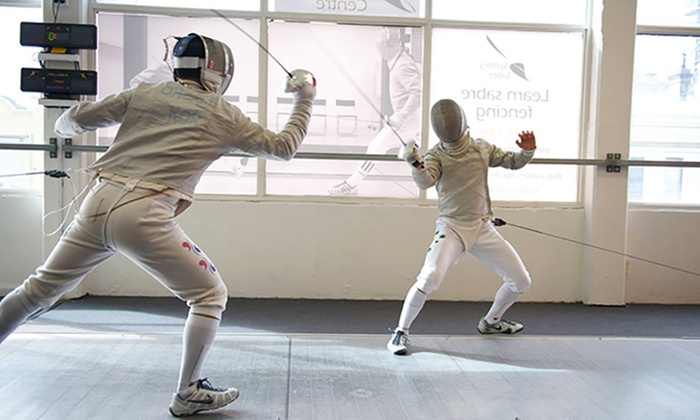 Introduction to Sabre Fencing for One ($29) ,Two ($56) or Four People ($110) at Sydney Sabre Centre (Up to $260 Value)