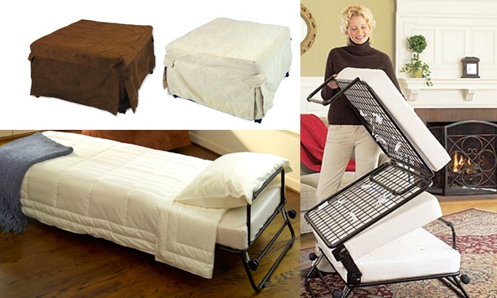 $129 for a Folding Ottoman Single Sofa Bed with Sleep Cover