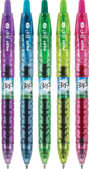 Pilot B2P Colors Five-Pack Purple/Turquoise/Green/Lime/Pink $6.99