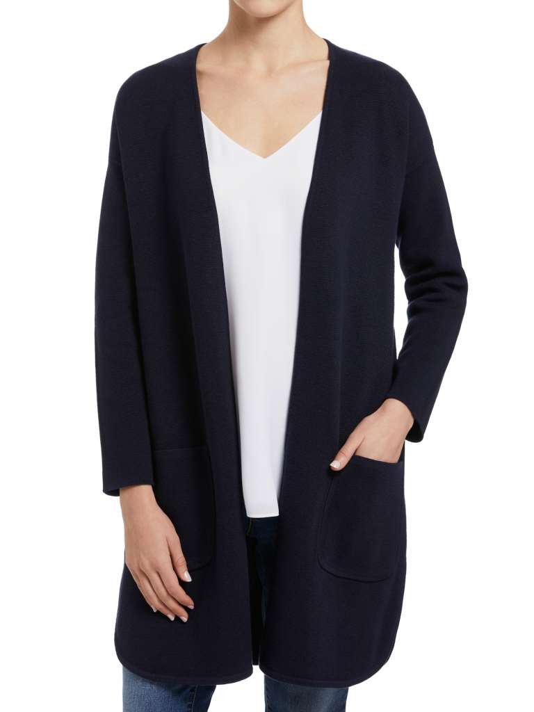 30% OFF | All knitwear | Navy Knit Coat $90.97 (Was $129.95)