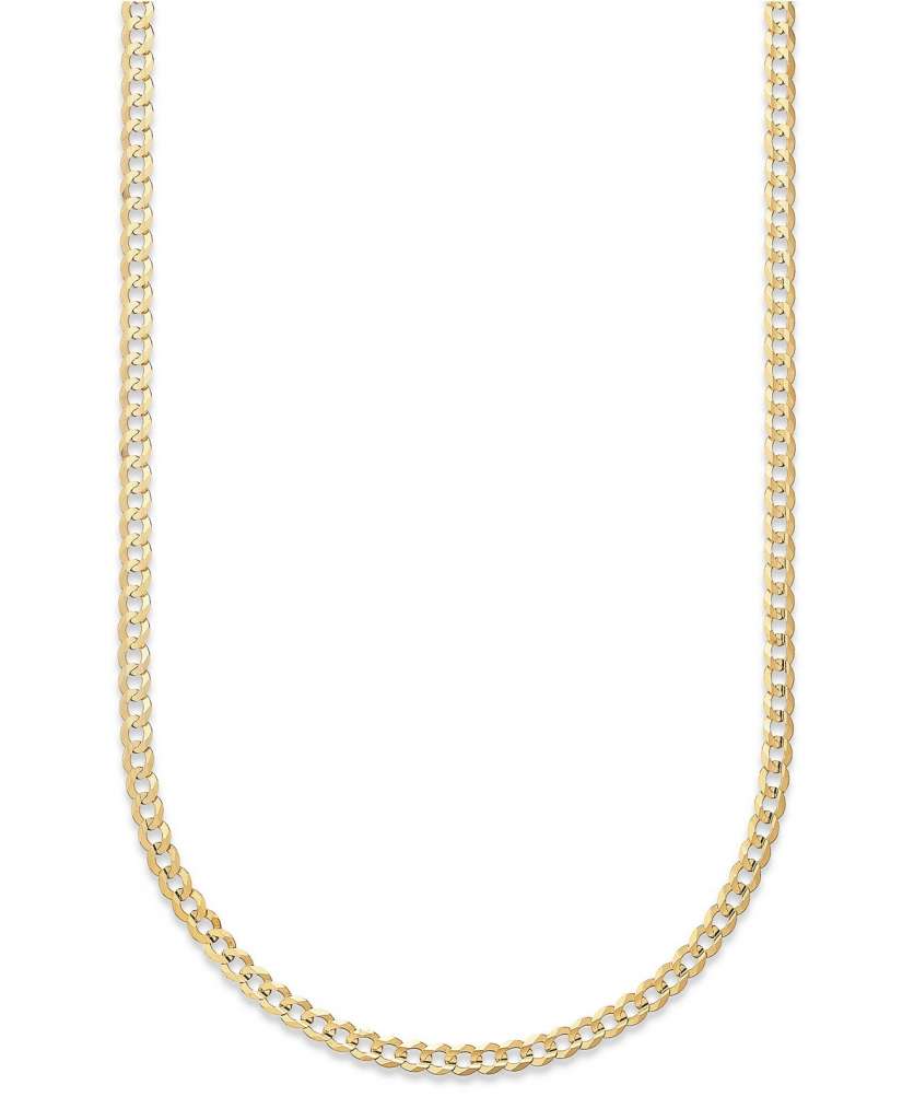 Best Silver 10K Yellow Gold Cuban Link Chain Necklace 16 Inches $229.99