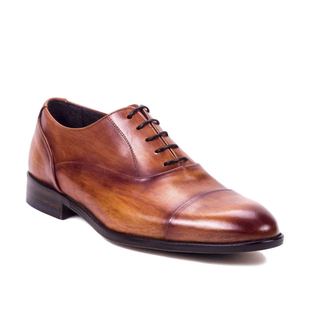 Ortiz & Reed Cognac Leather Oxfords $169.00